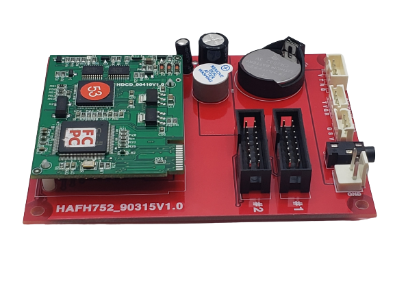 YJ Micro HAFH752_90315V1.0 RS232 Full Color Controller Supports 2 Rows